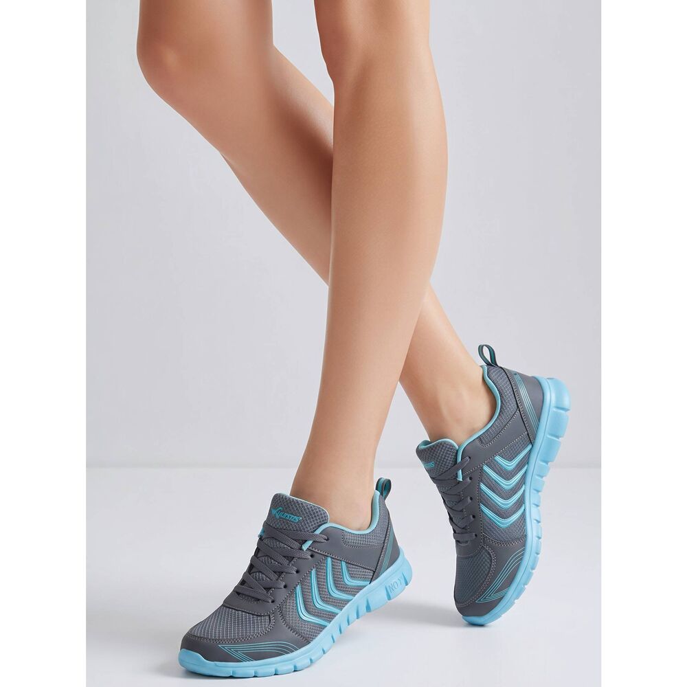 🔥NWOB Turquoise & Gray Breathable Lightweight Shoes Size 8